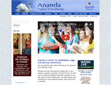 Tablet Screenshot of anandapaloalto.org
